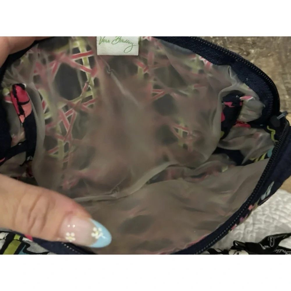 Vera Bradley 2 Small Cosmetic Bag‎ Change Lined